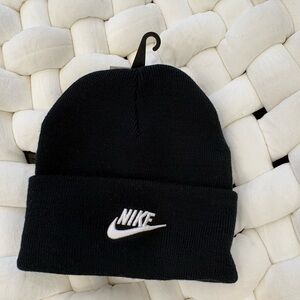 Nike Kids Black Knit Beanie Hat